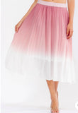Blush Dreams Pleated Midi Skirt