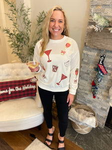 Sequin Cheers Sweatshirt