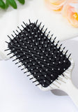 Pink Floral Bow Print Long Handle Air Cushion Hair Brush