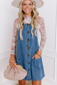 Jean Button Down Dress