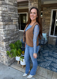 Blue Floral Sheer Top