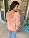 Taupe Sweetheart Top