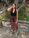 Wild Side Mesh Maxi Skirt