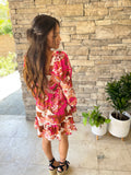 Rose Floral Long Sleeve Dress