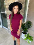 Burgundy Sweater Dress