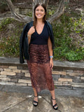 Wild Side Mesh Maxi Skirt