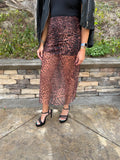 Wild Side Mesh Maxi Skirt