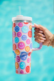 Rainbow Smiley 40oz Tumbler