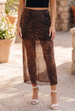 Wild Side Mesh Maxi Skirt