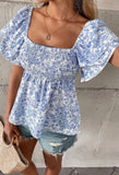 Bluebell Breeze Smocked Top