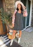 Charcoal Jean Button Down Dress