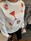 Sequin Cheers Sweatshirt