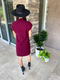 Burgundy Sweater Dress