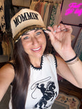 Black MOMMIN Embroidered Leopard Contrast Brim Baseball Cap