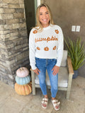 Pumpkin Ribbed Knit Sweater