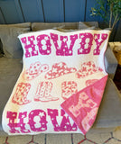 Howdy Sherpa Throw Blanket