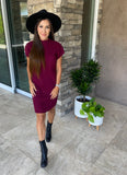 Burgundy Sweater Dress