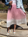 Blush Dreams Pleated Midi Skirt