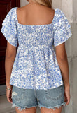 Bluebell Breeze Smocked Top