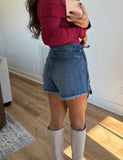 Ashleigh Blue Wrapped Tied Waist Denim Skort