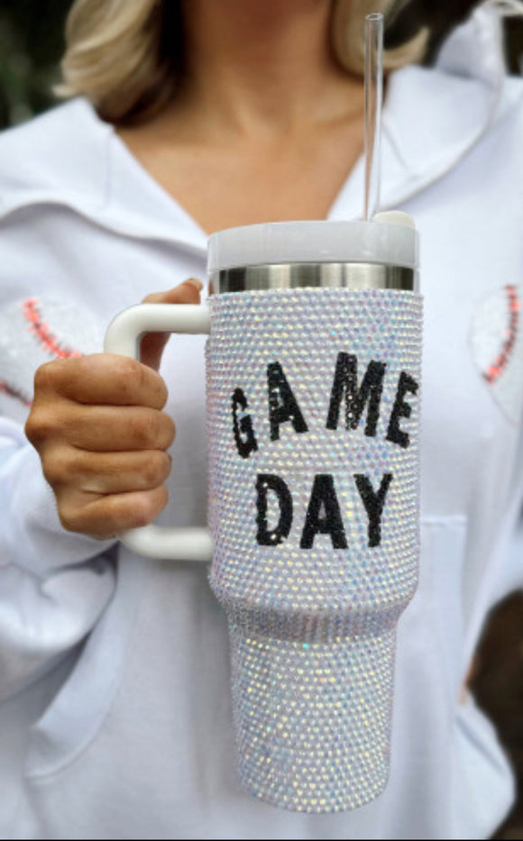 Rhinestone Game Day 40oz Tumbler