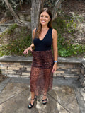 Wild Side Mesh Maxi Skirt