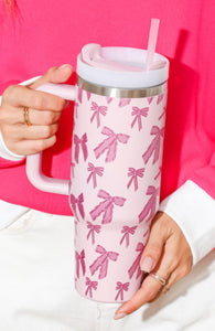 Pink Bow 40 oz Tumbler