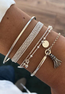 Silver Bracelet Set