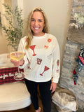 Sequin Cheers Sweatshirt