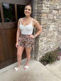 Leopard Smocked Shorts