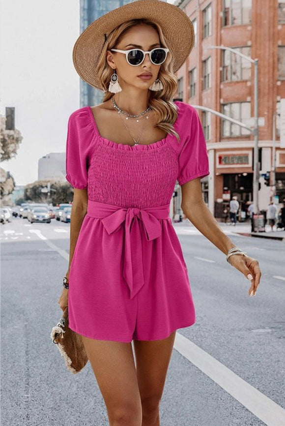 Hot Pink Romper