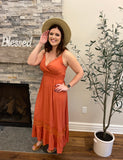 Burnt Orange Cami Dress